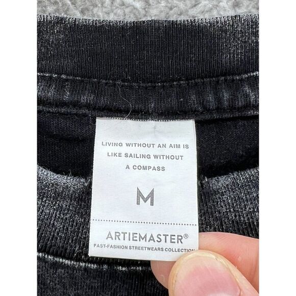 Artiemaster Chainsaw Man Midnight Shadows Black Distressed T-Shirt Size Medium - Picture 3 of 4